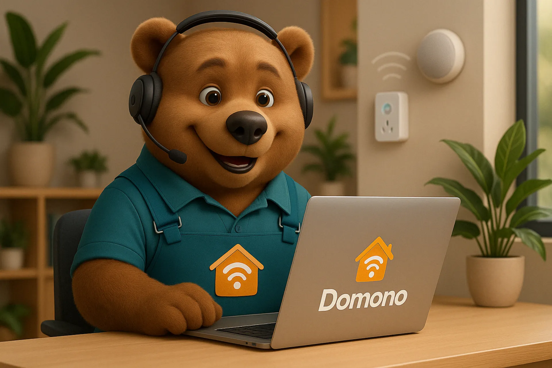 Maison intelligente avec tablette de contrôle